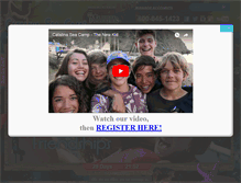 Tablet Screenshot of catalinaseacamp.org